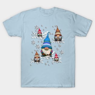 Coffee Lover Winter Gnomes T-Shirt